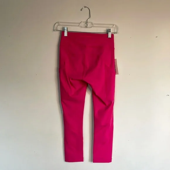 Outdoor Voices Zoom 1/2 Leggings Size XS Winecup Pink
